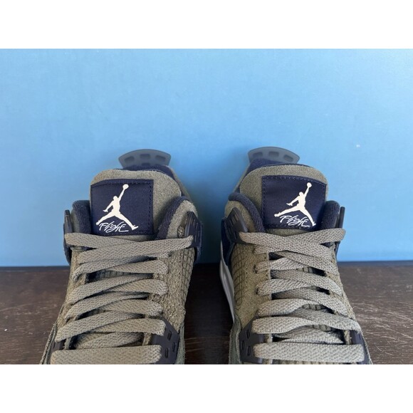 Nike Air Jordan 4 Retro SE Craft Medium Olive Size 6.5Y/Women’s Sz 8 FB9928-200 - Picture 8 of 11